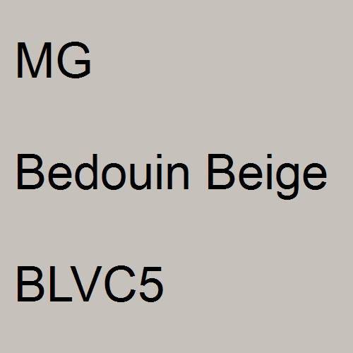 MG, Bedouin Beige, BLVC5.